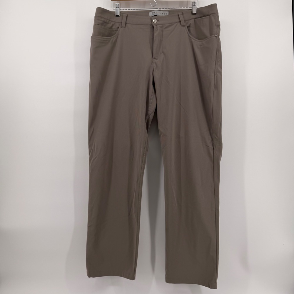 Rye 51 Voyager Collection Mens 40x32 Brown Performance 5-Pocket Travel Pants